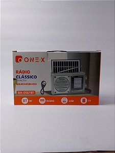 RADIO CLASSICO RETRO 8 FUNCOES FM/AM/SW1-6/USB ONEX RA-0567BT