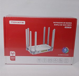 ROTEADOR WIFI DE BANDA DUPLA 1200MBPS 2,4GHZ / 5,8GHZ TOMATE MWI-008