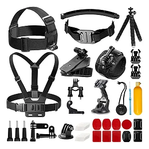 KIT DE ACESSORIOS PARA CAMERA DE ACAO 14 EM 1 TOMATE MT-1105