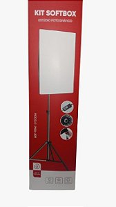 KIT DE ILUMINACAO SOFTBOX COM TRIPE 2,1M TOMATE MLG-209