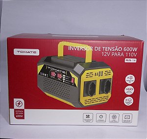 INVERSOR DE TENSAO 600W/12V PARA 110V TOMATE MIN-14