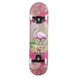 Skate completo BLACKSHEEP Missblack flamingo iniciante