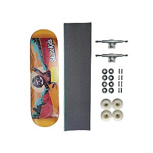 Skate de marfim infantil COMPLETO mini model SKATE KIDS Preguiii