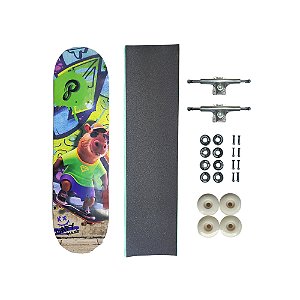 Skate de marfim juvenil completo PRODIGY SKATEBOARDS Capy rules