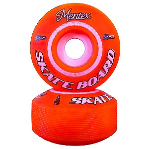 Rodas de skate Mentex 53mm laranja