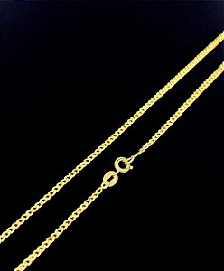 CORRENTE BANHADA A OURO 18K - GRUMET FECHO TRADICIONAL 2mm x 70cm