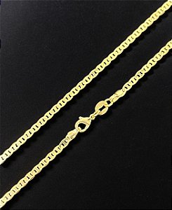 CORRENTE BANHADA A OURO 18K - PIASTRINI FECHO LAGOSTA 2mm x 60cm