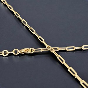 CORRENTE BANHADA A OURO 18K - MODELO CARTIER 3mm x 60cm