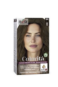 Coloração Itely Hair Fashion Profissional Permanente em Creme Coloritá 6.0 Louro Escuro