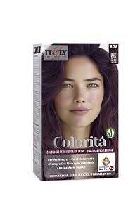 Coloração Itely Hair Fashion Profissional Permanente em Creme 6.26 Louro Escuro Marsala
