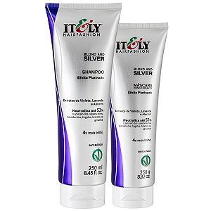 Itely Kit Silver and Blond Shampoo 250ml e Máscara 250g
