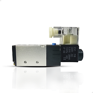 Válvula solenoide direcional 5/2 vias 220v