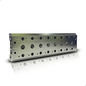 Base Manifold de alumínio 8 posições