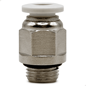 Conexão reta 6mm rosca 1/8