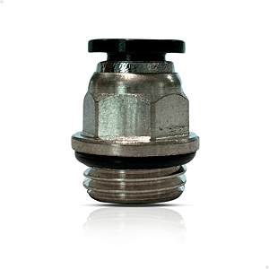 Conexão reta 8mm rosca 1/4
