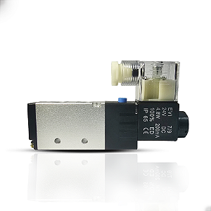 Válvula solenoide direcional 5/2 vias 24v