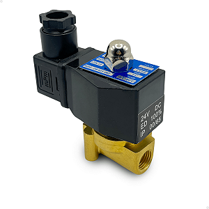 Válvula de processo solenoide 24v NF 2/2 vias rosca 1/4 BSP