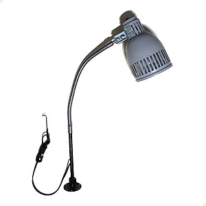 Luminária Flexível P/ Máquinas Torno / Fresa Com Flange