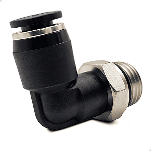 Conexão cotovelo 6mm + rosca 1/4