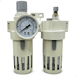 Filtro Regulador Lubrificador Lubrifil FRL Rosca 3/8 - BFC3000