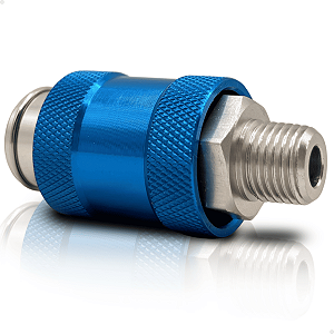 Válvula deslizante macho/fêmea rosca 1/4