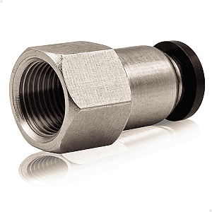 Conexão reta 4mm rosca fêmea 1/8