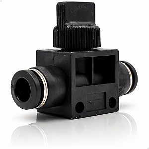 Conexão emenda válvula on/off 8mm