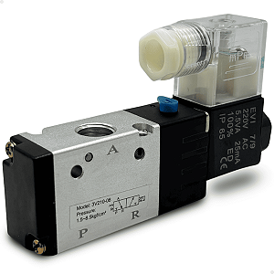 3V210-08AC220V - VALVULA S. SOL. 3/2 VIAS 1/4" BSPP 220VCA