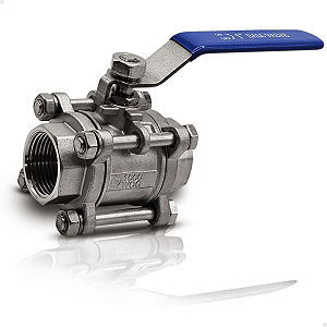 BVTSS-25 - VALVULA ESFERA TRIPARTIDA INOX 304, ROSCA 1" BSP