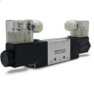 Válvula duplo solenoide 220v 5/2 vias 1/8" BSP