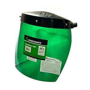 PROTETOR FACIAL POL.VERDE. 8" C/C - CARBOGRAFITE