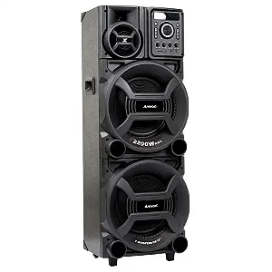 Caixa de som amvox 2200w RMS ACA 2201 PRETA