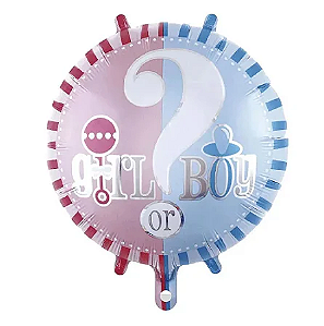 BALÃO CHÁ DE BABY GIRL BOY