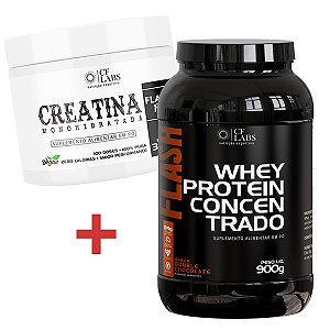 Creatina Monohidratada 150g + Flash Whey Protein 900g