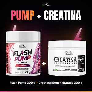 Combo Pump + Creatina — Flash Pump Frutas Vermelhas + Creatina 300g