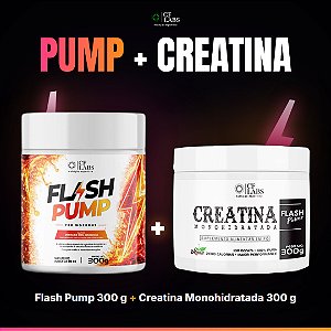 Combo Pump + Creatina — Flash Pump Morango com Maracujá + Creatina 300g