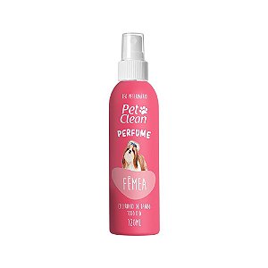 Perfume para Cães e Gatos Fêmea Pet Clean 120 ml