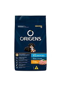 Ração Origens para Cães Filhotes de Médio e Grande Porte Sabor Frango 3kg