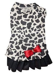 Vestido Verão para Cães /Estampa: Vaquinha/ Tam G