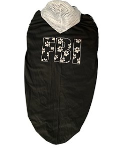 Roupa/ Fantasia Verão para Cães FBI - Tam 10