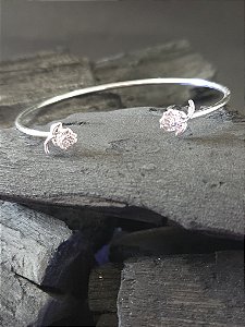 Bracelete Fio  Flor Dupla