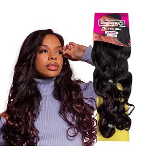 Cabelo Aplique de Fibra Sintetica Tic Tac Uno Cacho 65Cm