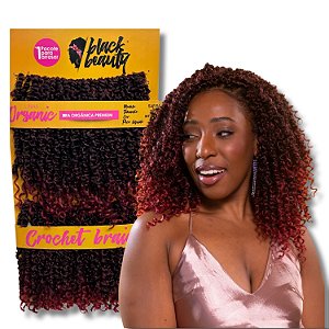 Cabelo de Fibra Sintetica Crochet Safira 25cm