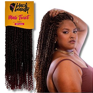 Cabelo Fibra Sintética Mali Twist Praia Caracol Black Beauty