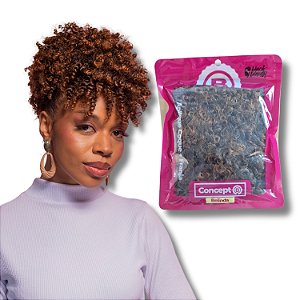 Coque Com Franja Fibra Sintetica Belinda 10cm