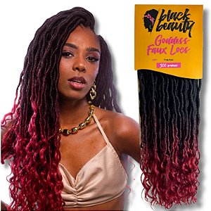 Cabelo Fibra Sintética Goddess Faux Locs 60cm Colors