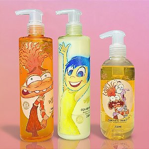 Kit Shampoo, Condicionador e Sabonete Ansiedade e Medo Divertida Mente & Sabrina Sato