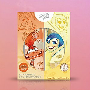 Kit Shampoo Ansiedade 300ml e Condicionador Alegria 200ml Divertida Mente & Sabrina Sato