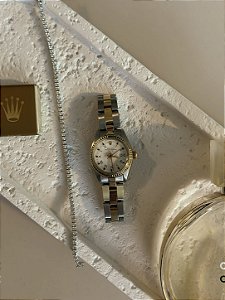 ROLEX DATE AÇO E OURO 26MM LADY