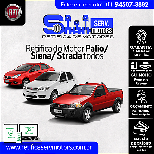 Retifica do Motor Palio Siena Strada todos